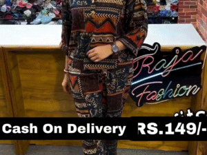 Tarrent hunt_ modern_ rayon printpack of to nightsuit with t-shirt & pajama for girls/womens