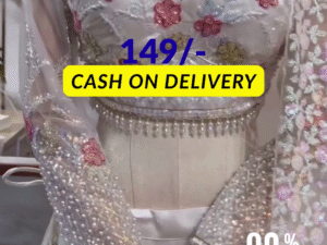 Ethereal Elegance – Modern White Bridal Lehenga