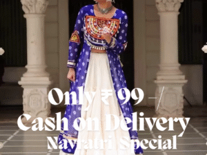 ✦ Navratri Glow ✦ Heritage Mirror Work Kurti ❖ Flared Lehenga Edition ✺