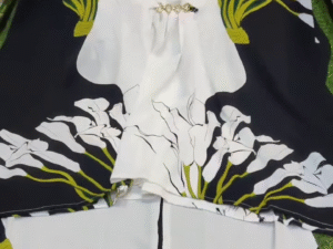 🌸 Elegant Printed Co-Ord Set – Bold Prints, Effortless Style! 🖤💛