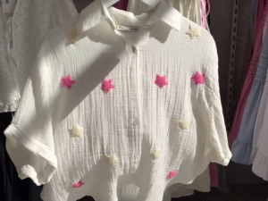 ✨ Starry Charm Cotton Shirt – Your Everyday Glow-Up! 🌟