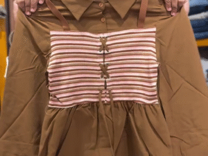 Women’s Korean Style Layered Shirt Top | Trendy Corset Design | Puff Sleeve Crop Shirt | Elegant & Chic Fashion Wear