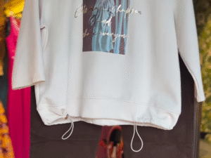 Urban Muse – Slogan Sweatshirt & Corduroy Pants Set