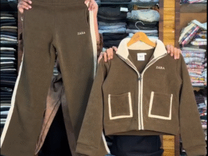 🤎 Luxe Comfort Co-Ord Set – Premium Zip Jacket & Relaxed Fit Pants 🤎