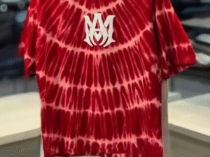 🔥 Red Tie-Dye Graphic T-Shirt & Off-White Denim Combo – Streetwear Style Made Easy 🔥