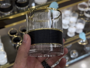 🖤✨ Imperial Noir Gold-Band Glassware – Bold Texture, Luxury Finish ✨🖤