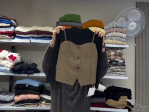 🤎 Chic Layered Corset Top – Modern Minimal Style with Elegant Edge 🤎