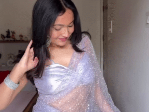 ✨ Beautiful Net Saree with Sequins Embroidery Work – Elegance That Shines