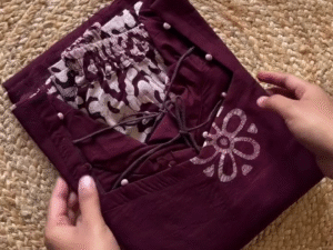 ❤️ Maroon Cotton Kurti with Matching Dupatta – Elegant Everyday Ethnic Wear