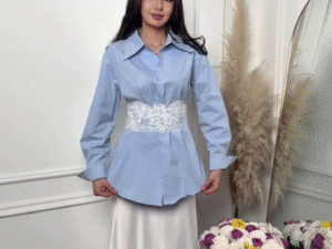 ✨ Cotton Linen Shirt with Belt and Skirt Set – Effortless Elegance & Comfort ✨