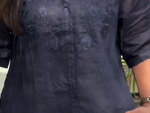 Manan Design Kisa Hand-Embroidered Beige Linen Kurta – Elegant Artisanal Craftsmanship