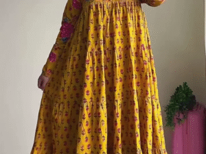 Floral Printed Anarkali Long Kurta Set – Graceful Elegance Meets Everyday Charm ✨