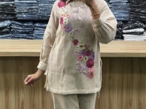 🌿 Chic Natural Beige Jute Cotton Co-Ord Set – Effortless Style & Comfort 🌿