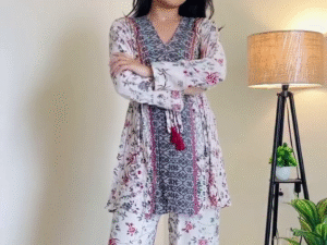 🌸 Bloom in Style: Floral Print Tunic & Matching Pants Co-Ord Set for Women 🌸