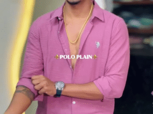 ✨ Smart Casual Redefined: Polo Plain Shirt with Effortless Confidence ✨