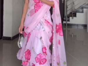 Turn Every Moment Into a Fairytale with This Dreamy Floral Ruffle Saree
