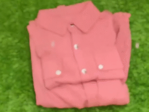 Elegant Rose-Colored Long-Sleeved Dress with Chic Button-Down Detail – Only ₹149!