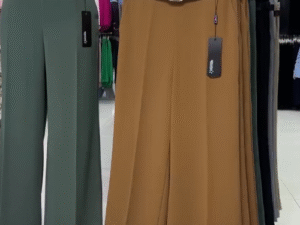 ✨ Chic High-Waisted Wide-Leg Trousers with Belt – Effortless Elegance at Just ₹149!